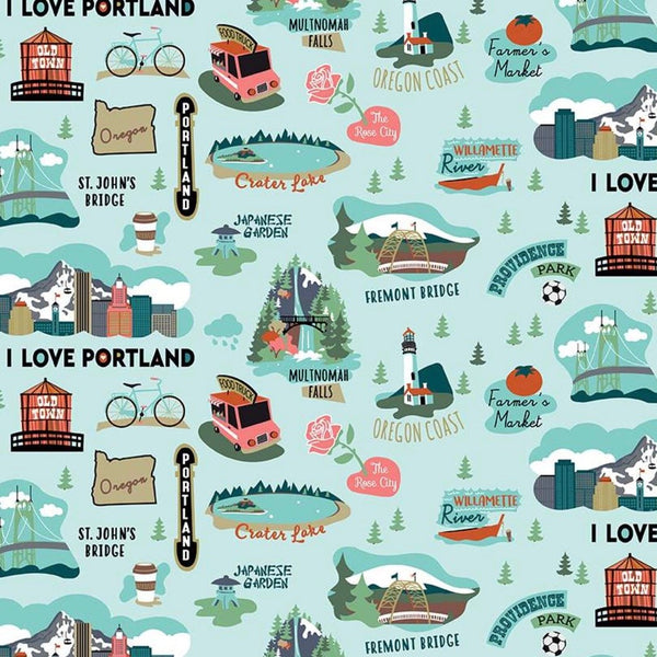 I Love Oregon Aqua