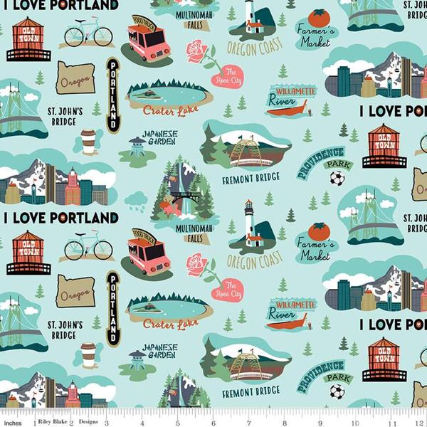 I Love Oregon Aqua