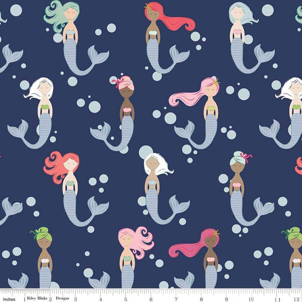 Let's Be Mermaids Main Navy