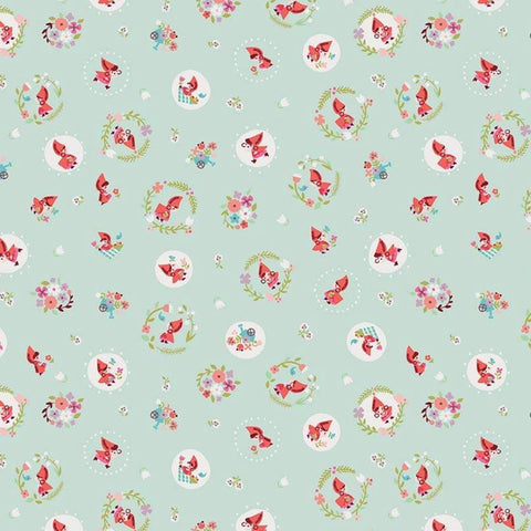 Little Red in the Woods Toss Mint