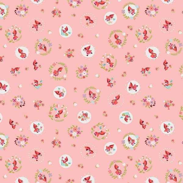 Little Red in the Woods Toss Pink