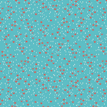 Little Red in the Woods Meadow Teal
