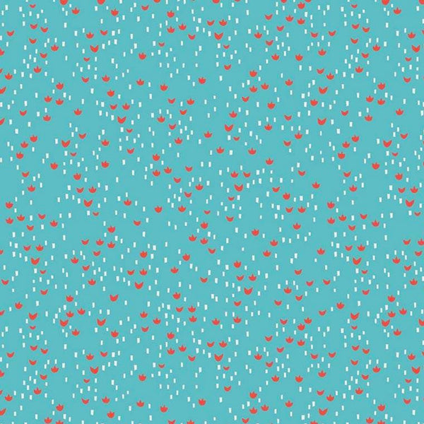 Little Red in the Woods Meadow Teal