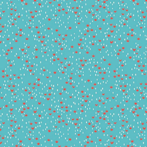 Little Red in the Woods Meadow Teal