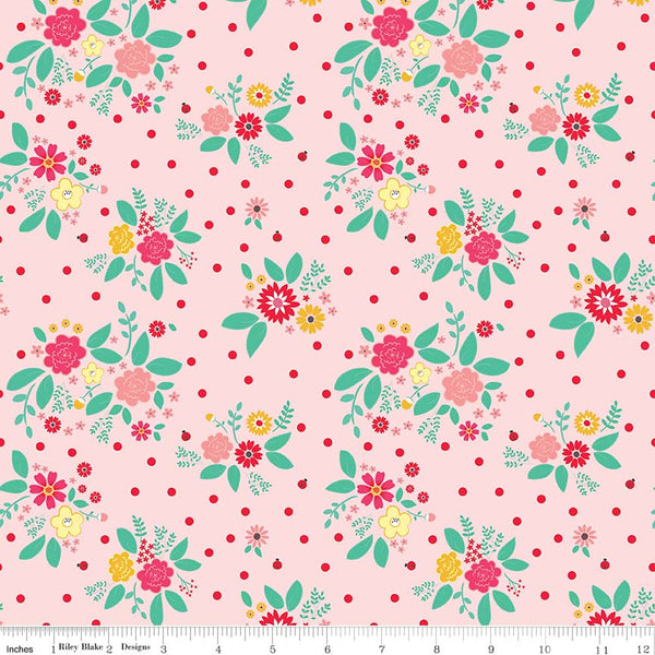 Rose Lane Flower Bed in Pink by Beverly McCullough