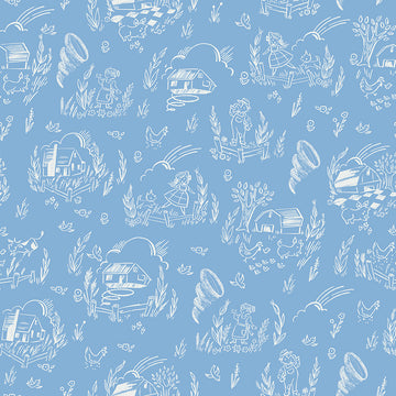 Dorthy's Journey Kansas Blue