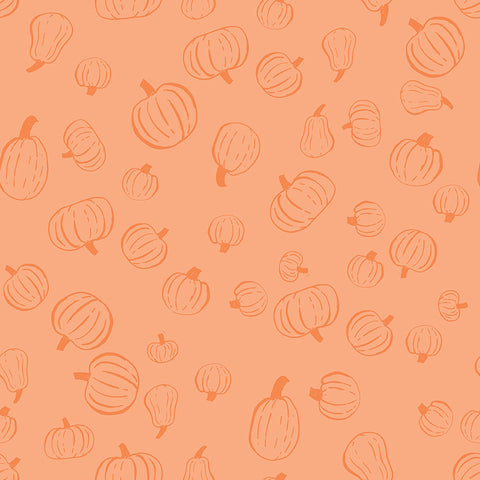 Scaredy Cat PumpkinPatch in Light Orange by Amanda Niederhauser C9412-LTORANGE
