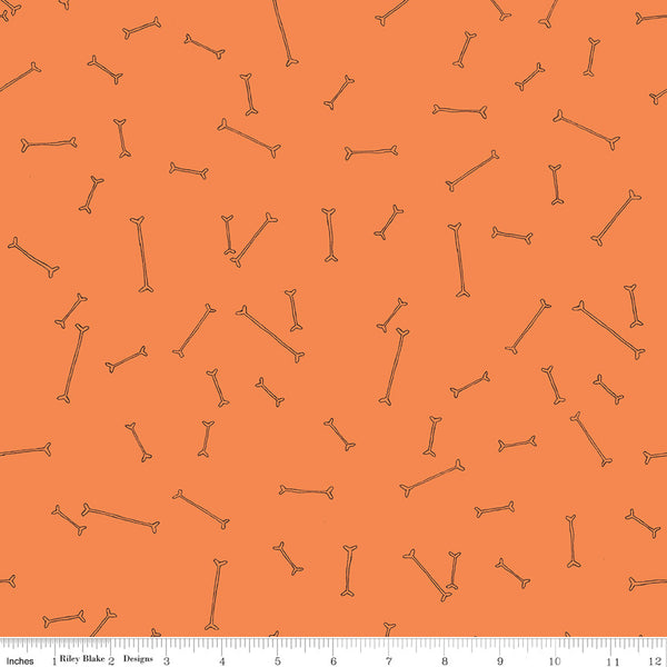 Scaredy Cat Bones in Orange by Amanda Niederhauser C9413-Orange