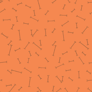 Scaredy Cat Bones in Orange by Amanda Niederhauser C9413-ORANGE