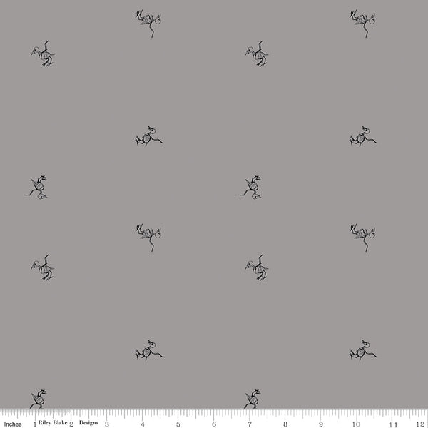 Scaredy Cat BirdBones in Gray by Amanda Niederhauser C9414-Gray