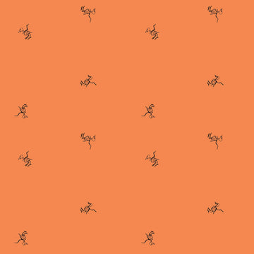 Scaredy Cat BirdBones in Orange by Amanda Niederhauser C9414-ORANGE
