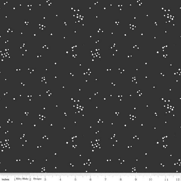Scaredy Cat Shapes in Charcoal by Amanda Niederhauser C9415-Charcoal