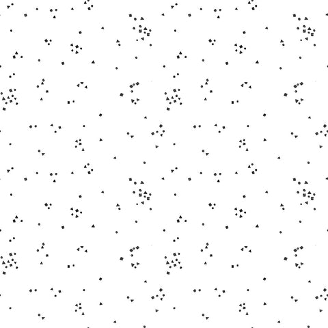 Scaredy Cat Shapes in White by Amanda Niederhauser C9415-WHITE