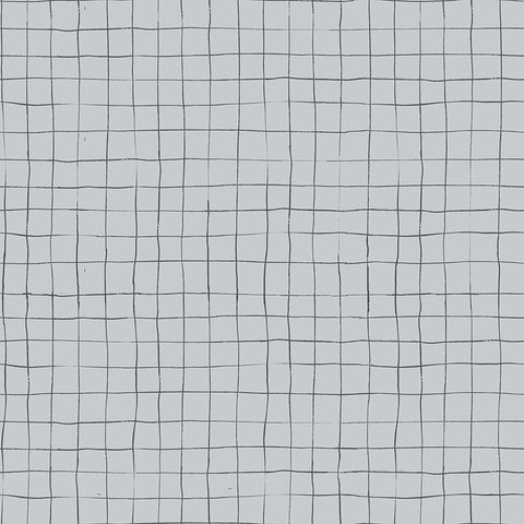 Scaredy Cat Grid in Gray by Amanda Niederhauser C9416-GRAY
