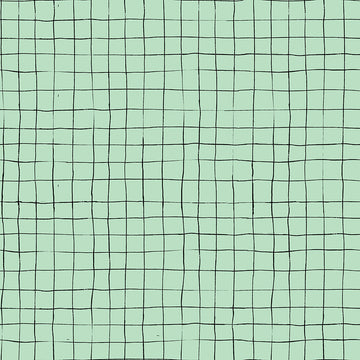 Scaredy Cat Grid in Mint by Amanda Niederhauser C9416-MINT