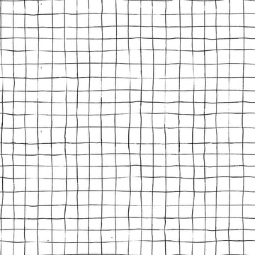 Scaredy Cat Grid in White by Amanda Niederhauser C9416-WHITE