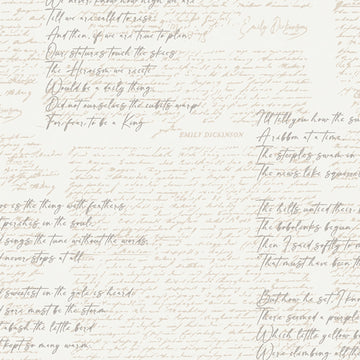 Soften The Volume Poetic Manuscripts in Off White by AGF Studio CAP-SV-11609
