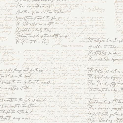 Soften The Volume Poetic Manuscripts in Off White by AGF Studio CAP-SV-11609