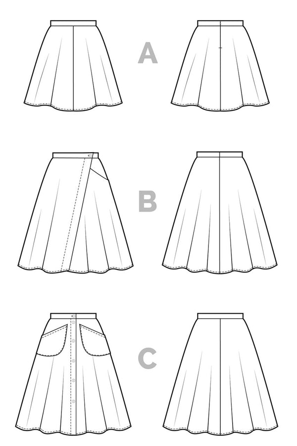 Fiore skirt pattern by Closet Core Patterns