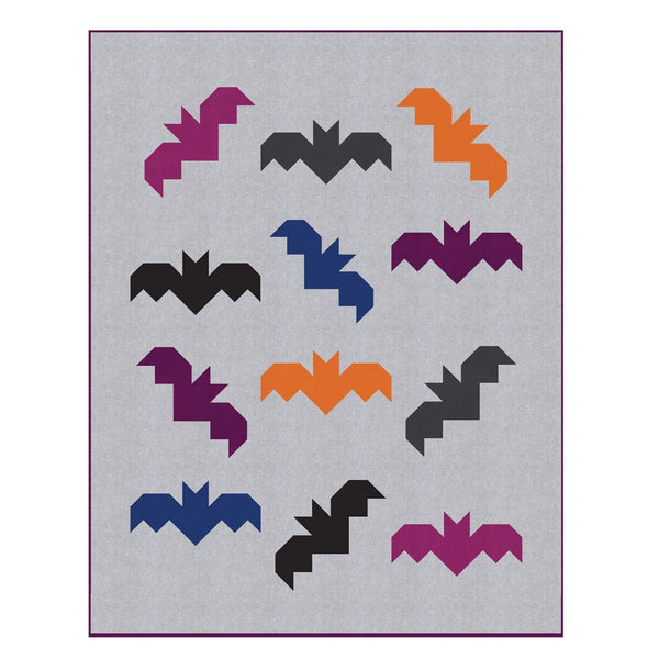 Bats quilt pattern by Allison Harris
