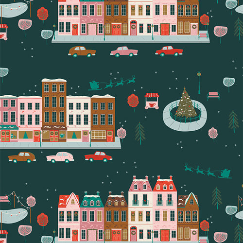 Christmas in the City Joyful Boulevard in Night by AGF Studio CHC25812
