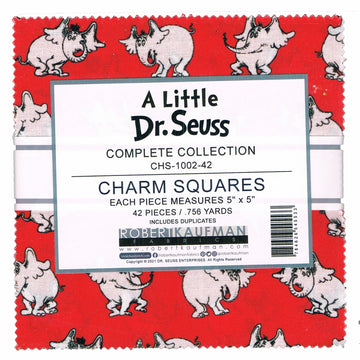 A Little Dr. Seuss Charm Pack 5" x 5" by Dr. Seuss Enterprises CHS-1002-42