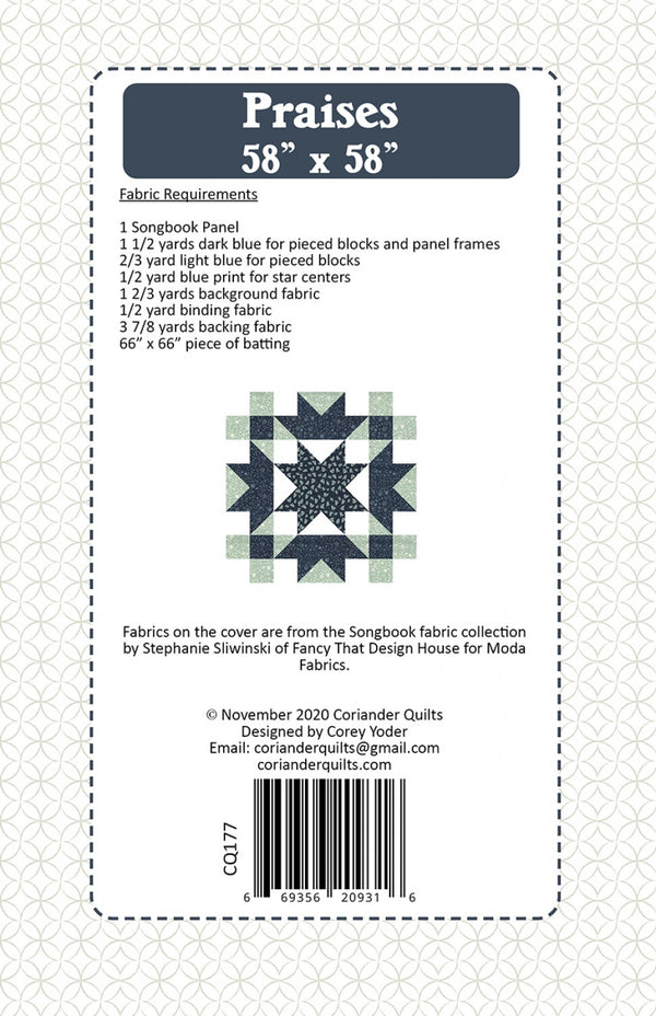 Praises Quilt Pattern