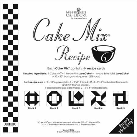 Cake Mix Recipe #6 by Miss Rosie's Quilt Co for Moda