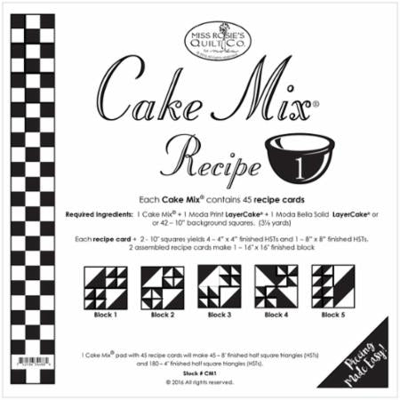 Cake Mix Recipe #1 by Miss Rosie's Quilt Co for Moda