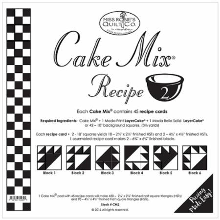 Cake Mix Recipe #2 by Miss Rosie's Quilt Co for Moda