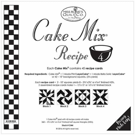 Cake Mix Recipe #4 by Miss Rosie's Quilt Co for Moda