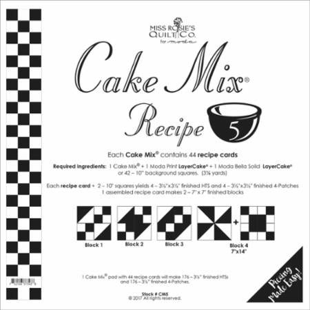 Cake Mix Recipe #5 by Miss Rosie's Quilt Co for Moda
