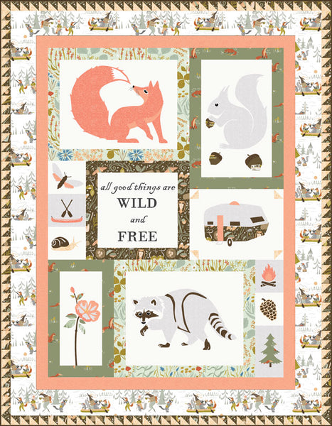 All Good Things are Wild & Free Applique Laser Kit
