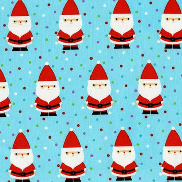 Candy Clause in Aqua by Michael Miller Fabrics