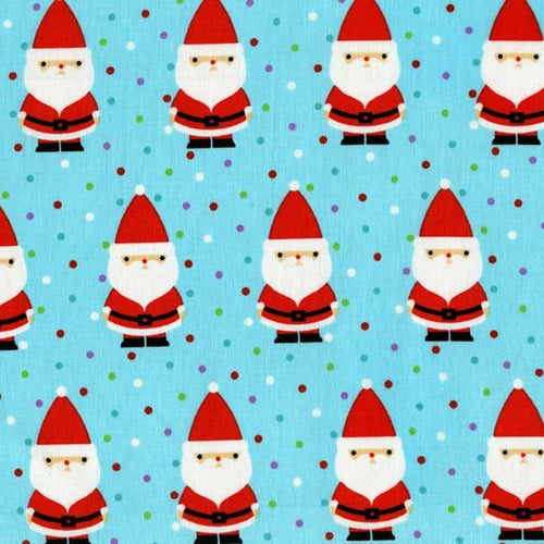 Candy Clause in Aqua by Michael Miller Fabrics