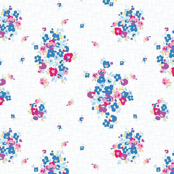 Blue Carolina Main on White