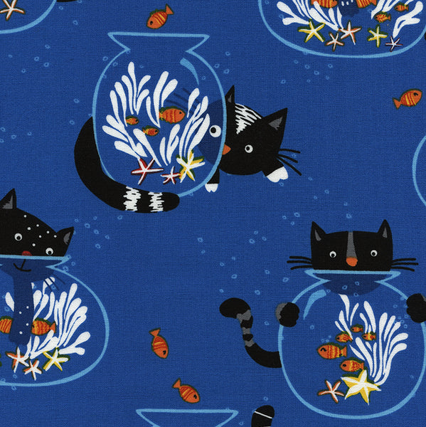 Cats and Fishbowls by Timeless Treasures