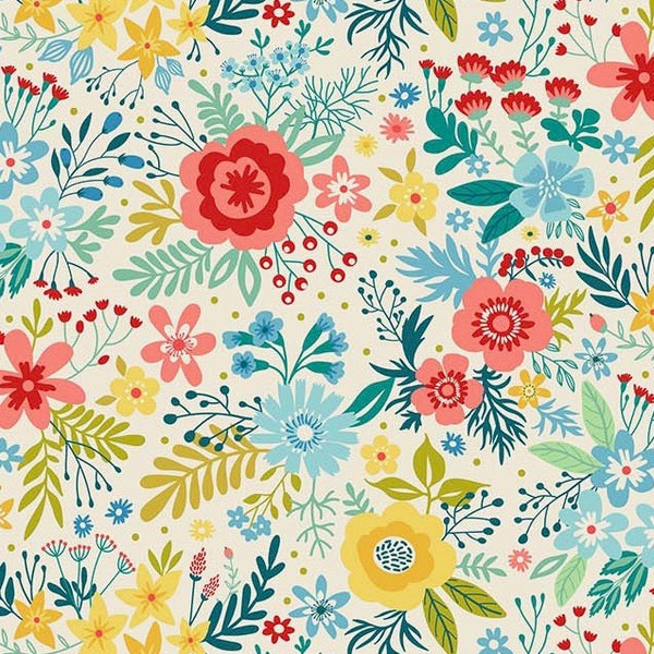 Chloe Large Floral Cream