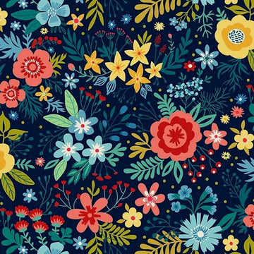 Chloe Large Floral Navy