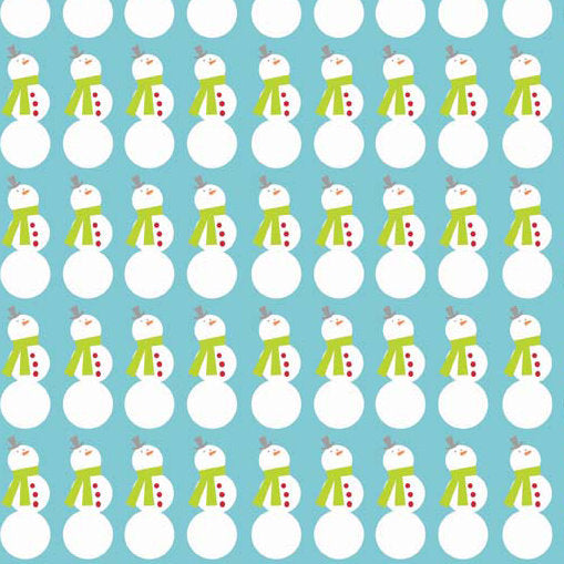 Christmas Basics Snowman on Blue by Riley Blake Designs