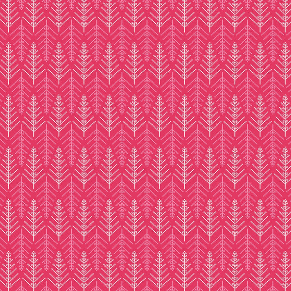 Christmas Dear Tinsel Trees in Pink