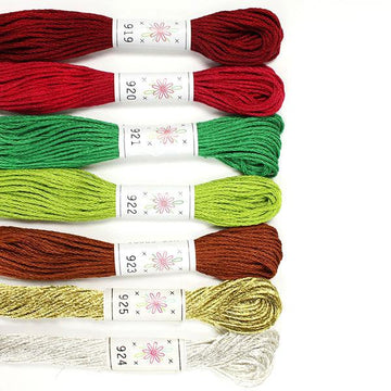 Christmas Tree Palette Embroidery Floss Pack