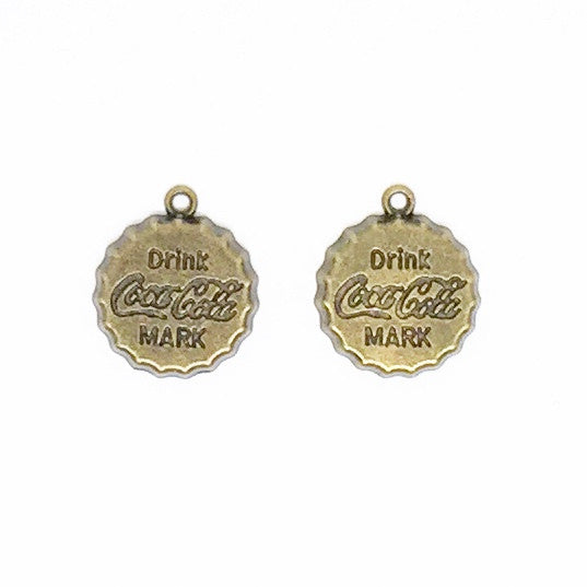 Coca Cola Bottle Cap Metal Charm