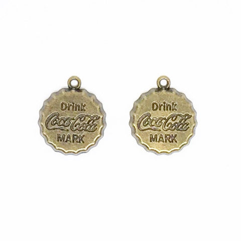 Coca Cola Bottle Cap Metal Charm