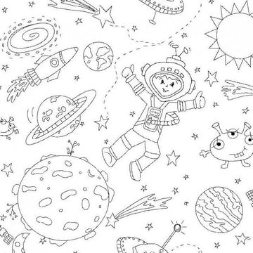 Color Me to the Moon and Back by Michael Miller Fabrics