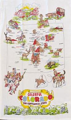Colorado State Tea Towel by Moda