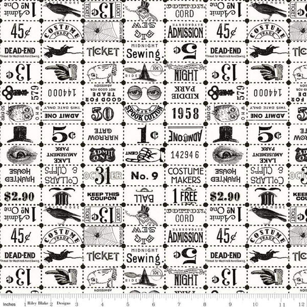 Costume Maker's Ball Ticket Grid Cream