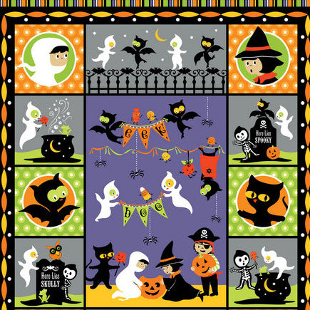 Costume Clubhouse Panel on Purple by Sheri Berry