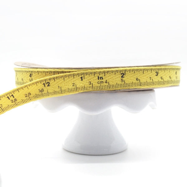Cotton Twill Tape in Yellow Measuring Tape