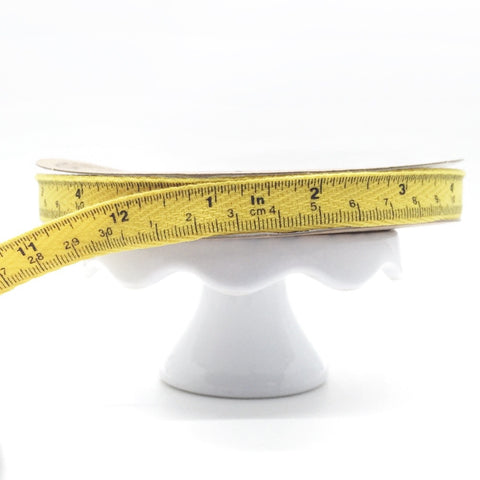 Cotton Twill Tape in Yellow Measuring Tape